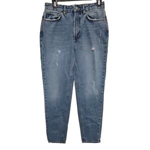 BDG Urban Outfitters 90s Jeans Size 27 Baggy Light Wash Mom Distressed Blue